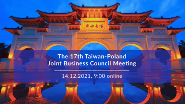 17. Forum Biznesowe Polska-Tajwan ONLINE, 14 grudnia w godzinach 9:00-11:00
